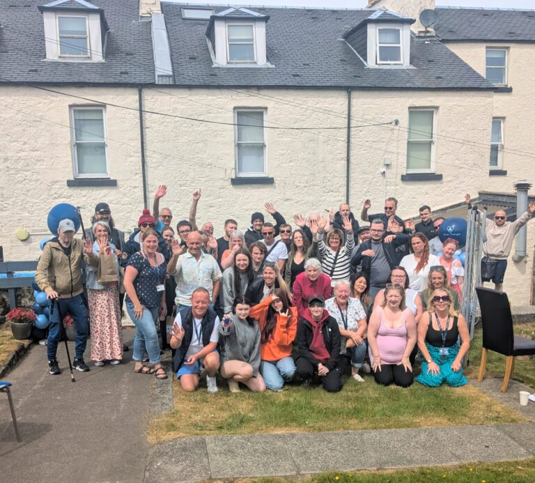 Blue Triangle Staff And Supported People